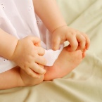 Child feet toenails hi-res stock photography and images - Alamy