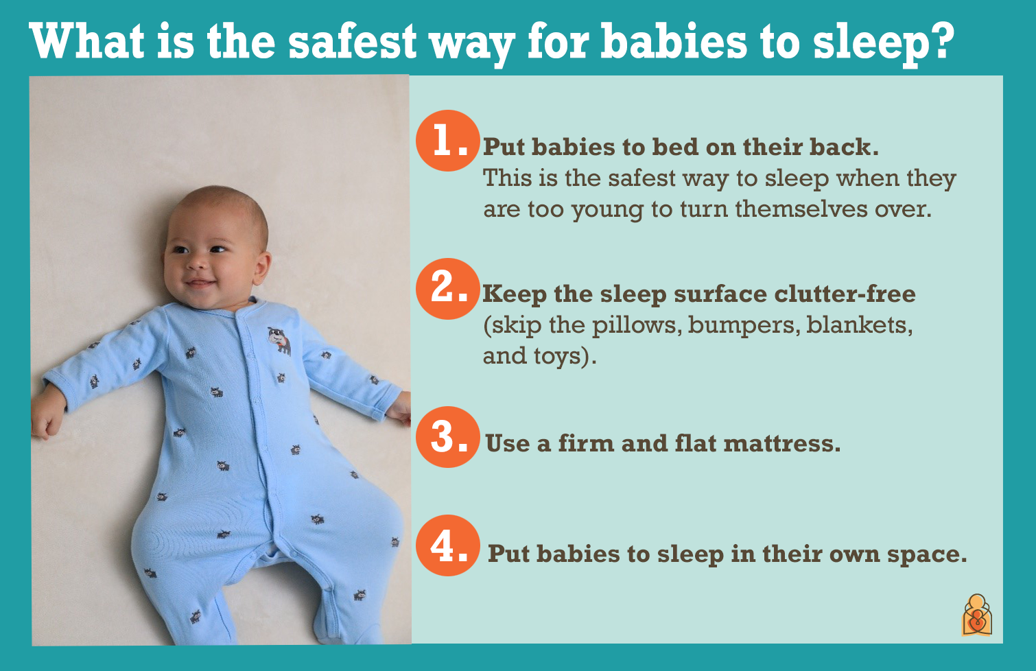 baby sleep in bed safely