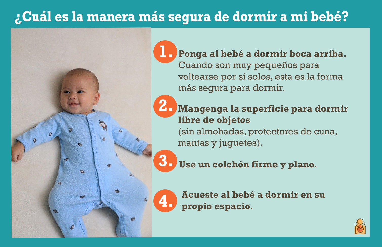 Cómo dormir al bebé en 3 pasos