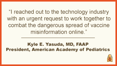 AAP Urges Tech Companies to Combat Vaccine Misinformation Online